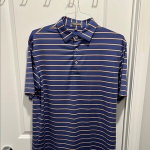 Peter Millar Blue Striped Men's Shirt